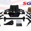 Alternative view of SGC Lift Kit – 4″ Heavy Duty Double A-Arm kit for Yamaha G29 (Drive) Electric or Gas