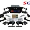 Alternative view of SGC Lift Kit – 6″ Heavy Duty Double A-Arm for Club Car DS (1982-2003)
