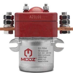 Industrial heavy-duty solenoid, model A21101, isolated.