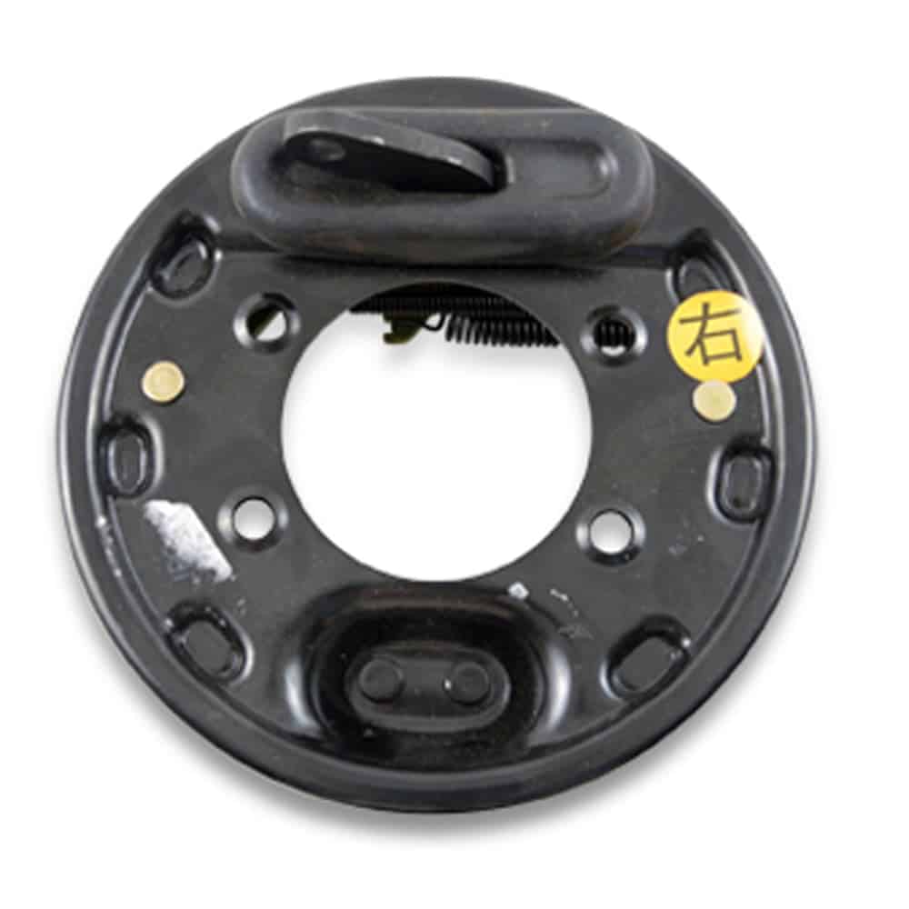 Backing plate for Star EV Sirius/Capella 2/2+2 passenger side, durable and precise fit.