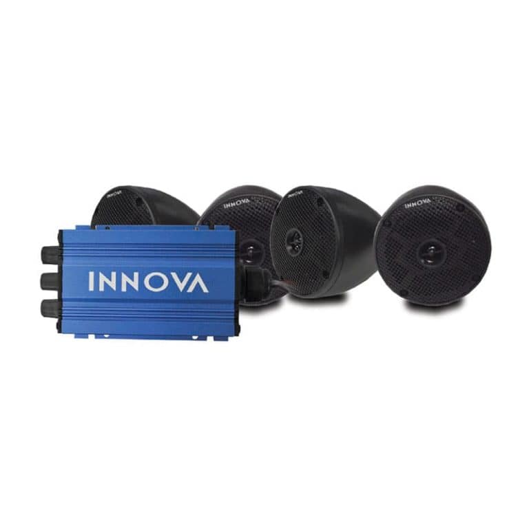 INNOVA 4-Channel Mini Amp Stereo with Bluetooth and Speakers - Image 2