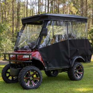 AllGuard Black Track Enclosure for Evolution Forester 4 Plus & Classic 4 Passenger carts. Durable, w.