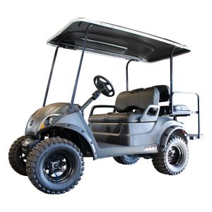 Enhanced Yamaha Drive 2 golf cart with GTW Fender Flares for improved protection and style. Fits 201.
