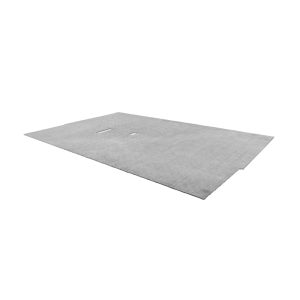 Diamond plated floormat for Club Car DS golf carts, durable and slip-resistant.