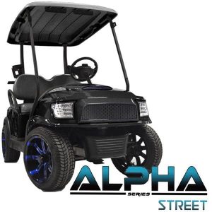 ALPHA Street Front Cowl Kit for Club Car Precedent in Black.