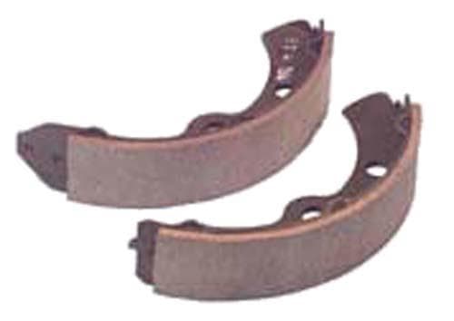 Brake shoes for golf carts, compatible with Club Car, EZGO, Yamaha models. High-quality replacement.