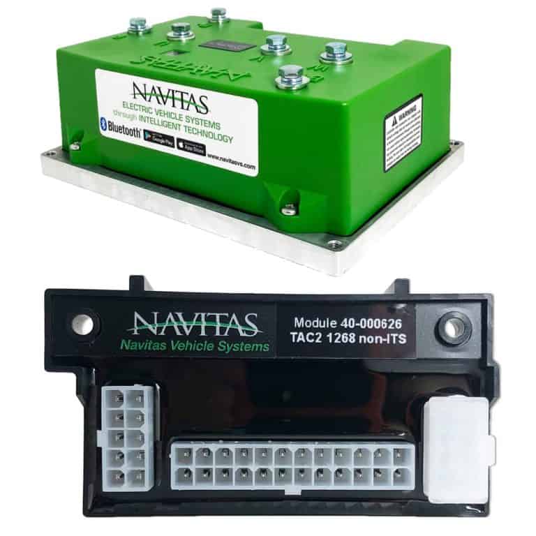 EV Conversion Kit for Star Car with Navitas 600A, 5kW DC to AC inverter, and on-the-fly programmer.