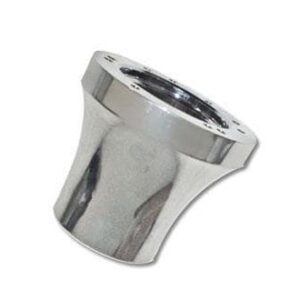 Chrome steering wheel hub adapter for Club Car Precedent golf carts.