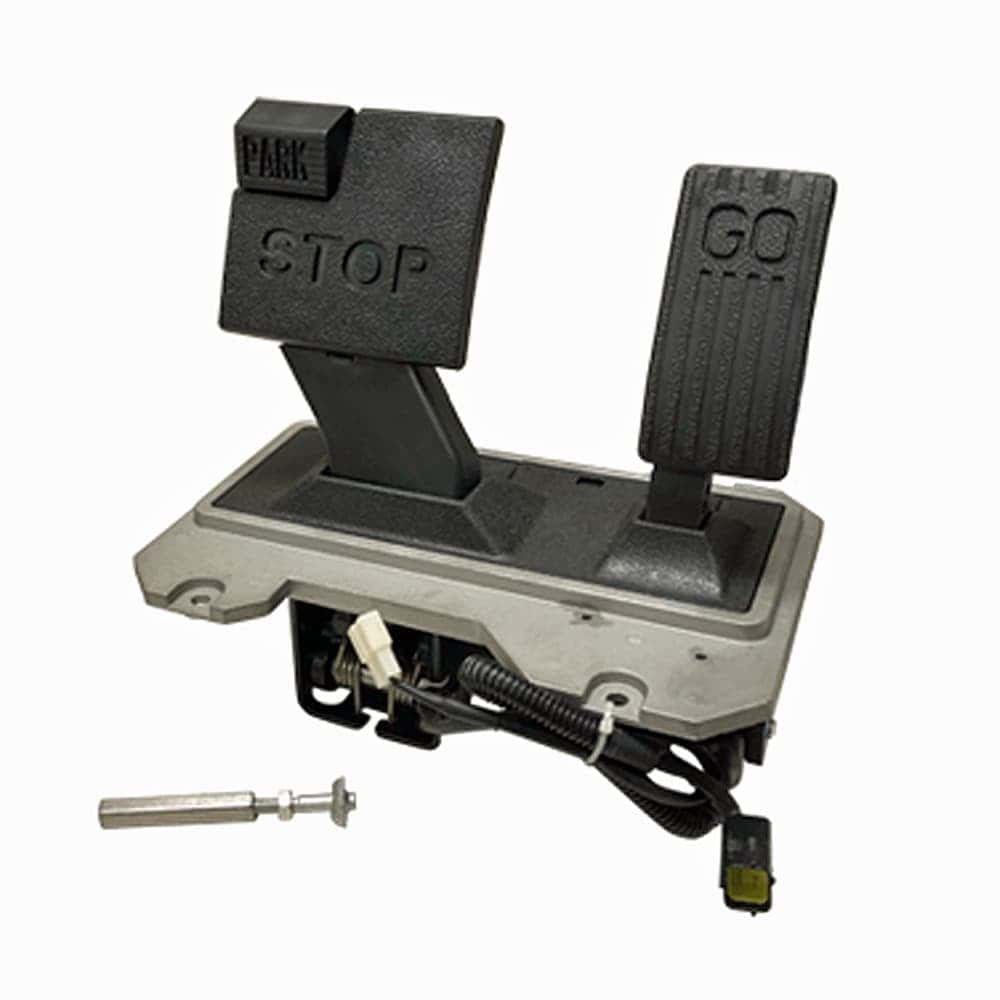 Pedal assembly with stop and go pedals for Star EV Capella 2/Sirius electric carts.