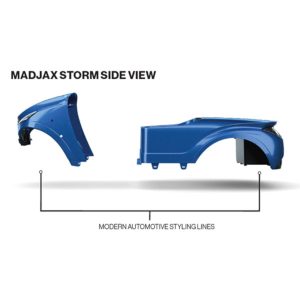 MadJax Storm Body Kit for EZGO TXT golf cart, Sea Storm color.