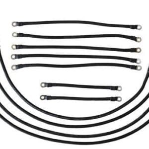 High-quality 4-gauge weld cable set for Yamaha G19-G22 golf carts, ensuring reliable electrical conn.
