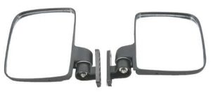 Adjustable universal side mirror set for driver and passenger sides. Fits most vehicles for enhanced.