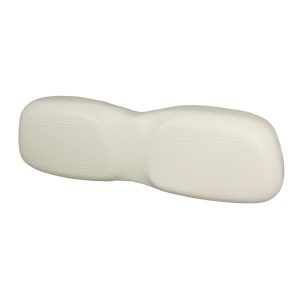 White seat backrest cushion for Club Car DS golf carts (2000-2004).