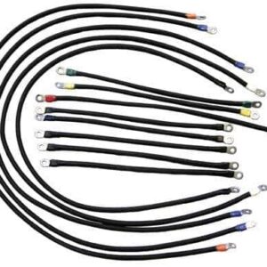 High-quality 4-gauge weld cables for Club Car DS electric golf carts, compatible with 600-volt syste.