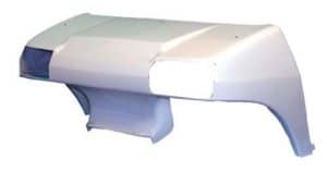 White Club Car DS front cowl with headlight cut-outs for 1982-up models.