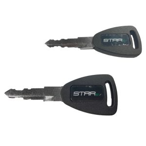 Key fob for Star Car EV electric vehicle, set of two standard keys.