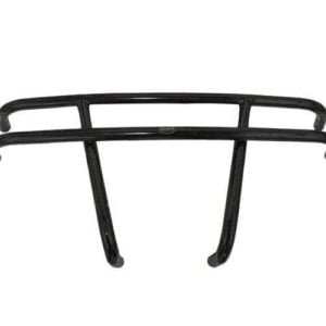 Brush guard for Club Car Precedent golf cart, black protective bumper.