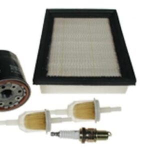 Op replacement parts for Club Car DS golf carts, including filter, oil, and spark plug.