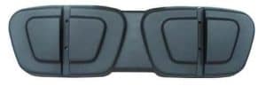 Black seat back cap for Club Car golf carts, fits models from 2000 and newer. Durable and easy to in.