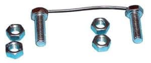 36-Volt Club Car electric fuse holder with mounting hardware for vintage models.