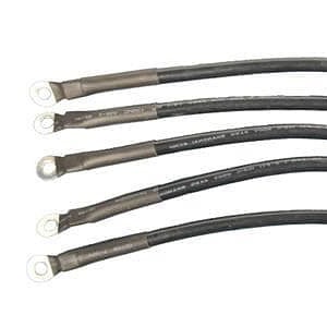 Heavy-duty 4 gauge battery cables for Yamaha G22 golf carts, durable and reliable.