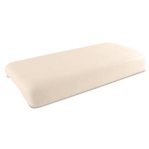 White seat bottom cushion for Club Car DS golf carts (2000 and up).