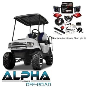 Off-Road Body Kit for Club Car Precedent with Ultimate Plus Light Kit.