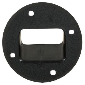 Charger receptacle bezel for 36-volt Club Car golf carts, years 1985 and up.