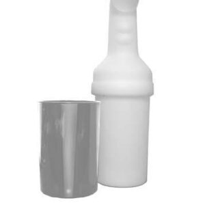 Sand bottle kit with a white bottle and silver cap for personalized crafts and DIY art.