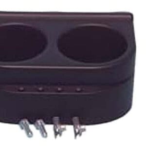 Dual cup holder for Club Car golf carts, compatible with 1993 and newer models. Perfect for convenie.