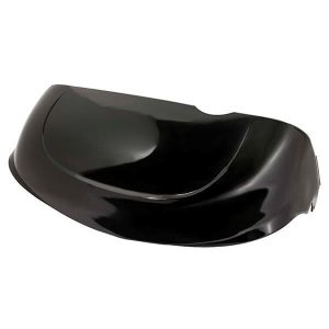 Black front cowl for EZGO RXV golf cart (2008-2015).