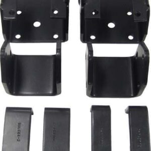 Durable black metal lift kit mounts designed for 4" economy lift kits for 1994.5-2001.5 models.