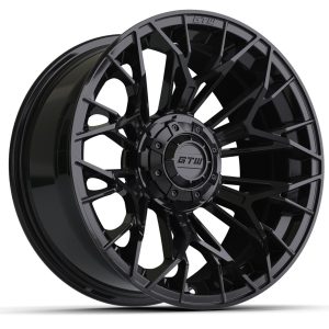 GTW® Stellar Black 15-inch wheel for custom carts.