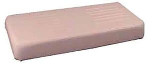 White seat bottom cushion for Club Car DS golf carts (1979-1999).