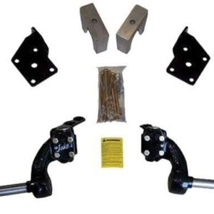 Electric lift kit for Fairplay Star & Zone golf carts, includes mounting brackets, shocks, and hardw.