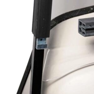 Folding windshield support bracket for EZGO TXT golf carts, compatible with 1994.5-2013 models.