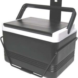 High-quality cooler with brackets for easy transport and storage.