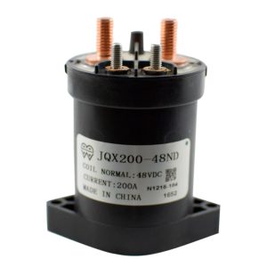 JQX200-48ND high-current solenoid for electric vehicle carts.