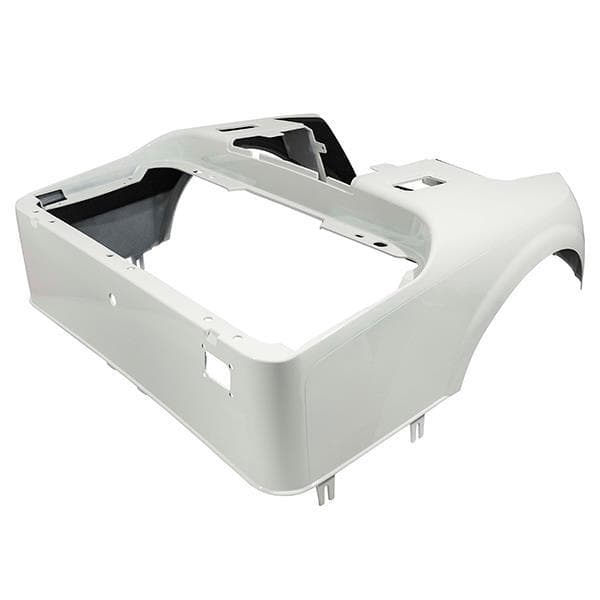 Bright white rear body shell for EZGO RXV golf carts, model years 2016 and newer.