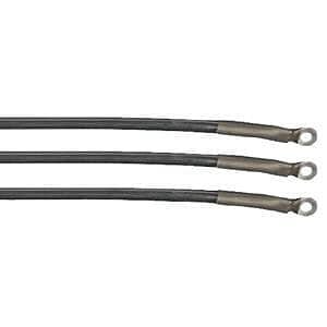 Heavy-duty 6 gauge battery cables for 12-volt Club Car Precedent golf carts.