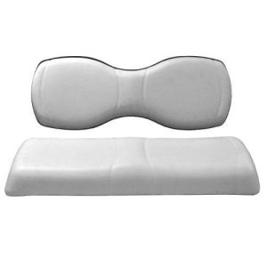 White Genesis 250/300 rear seat cushion set for MadJax® golf carts.