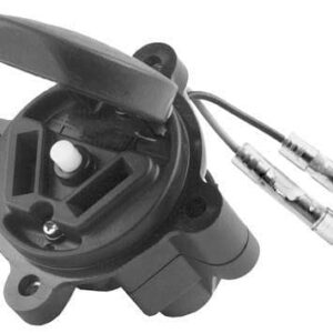 Yamaha G1-G9 golf cart receptacle with cut-off button for years 1979-1995.
