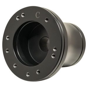 Yamaha 1979-Up black steering wheel adapter for Yamaha golf carts.