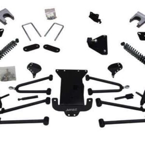 E-Z-GO RXV gas long travel kit components for enhanced golf cart performance.