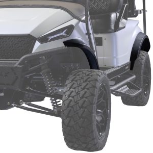 Fender flare kit for MadJax XSeries Storm golf cart, enhancing style and protection.
