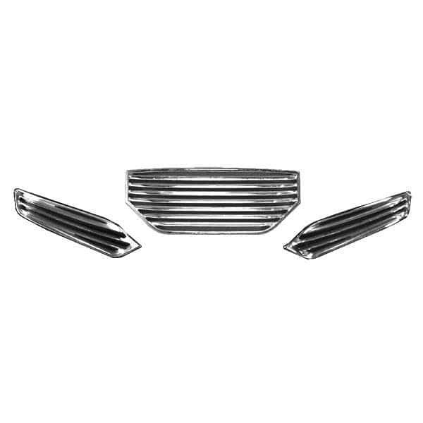 Chrome grille inserts for Yamaha G29/Drive HAVOC street style (2007-2016).