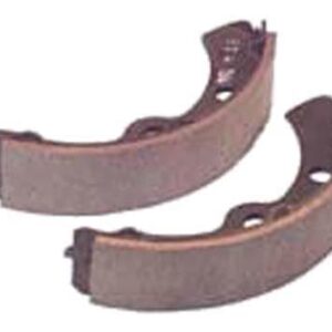 Brake shoes for golf carts, compatible with Club Car, EZGO, Yamaha models. High-quality replacement.
