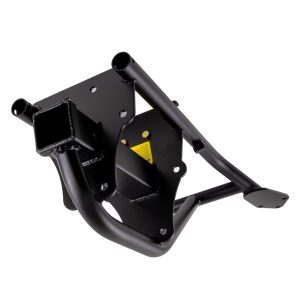 EZGO TXT electric golf cart suspension with external reservoir shocks.