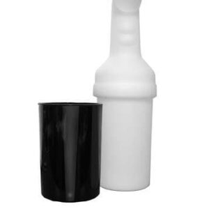 Black sand and seed bottle kit for EZGO Medalist and TXT golf carts.