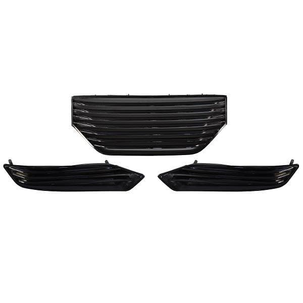Black grille inserts for Yamaha G29/Drive golf carts, street style HAVOC design.